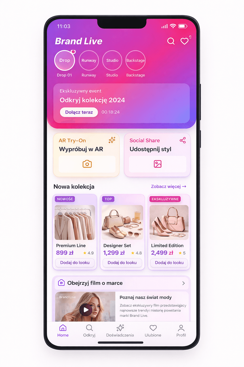 Aplikacja mobilna dla brand managera