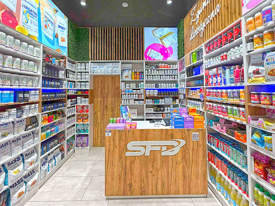 Interior of one of SFD’s physical stores
